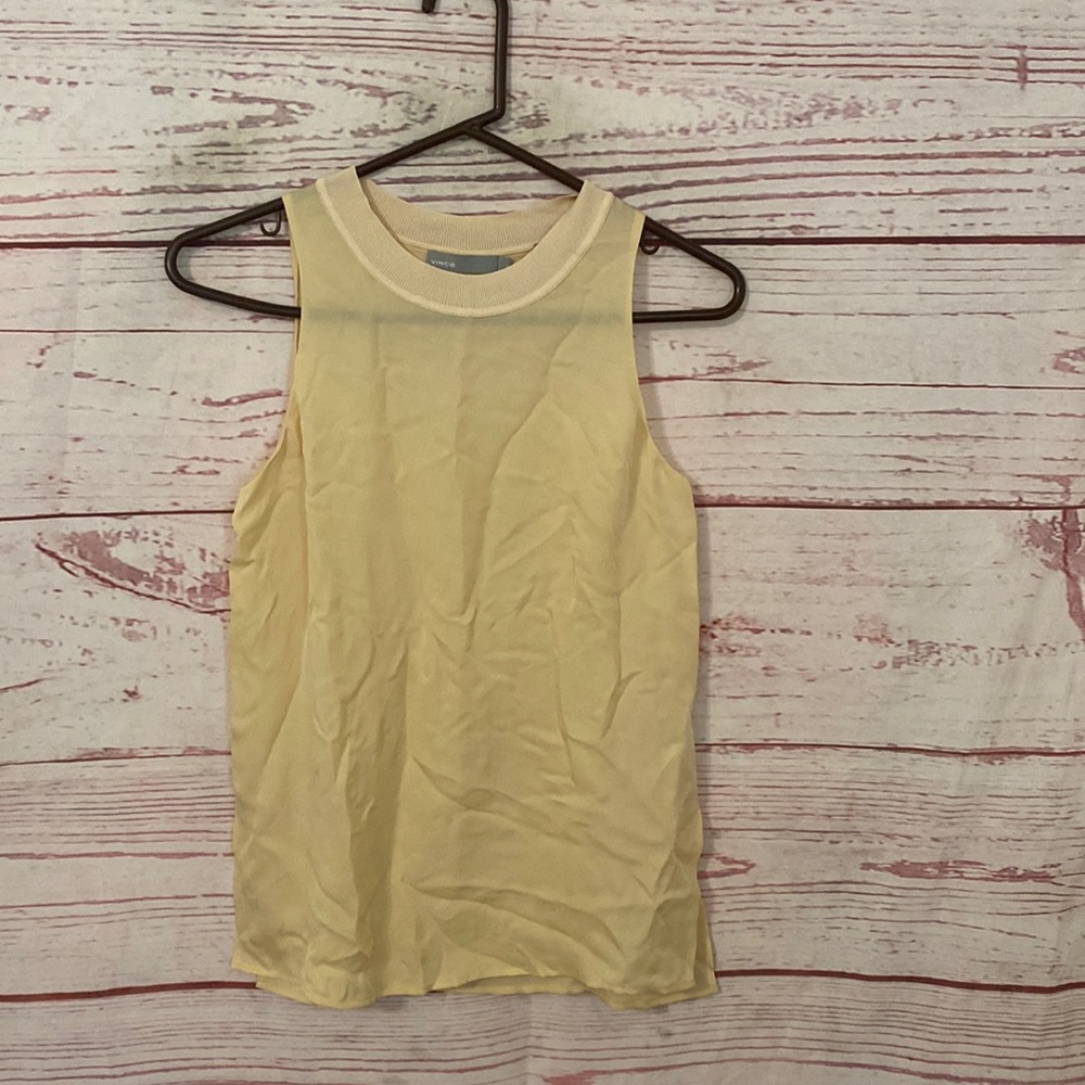 Vince 100% silk sleeveless blouse